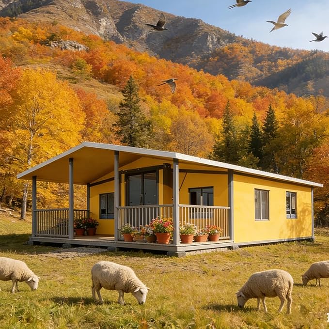 Casa modular 20/40 pies con 2-4 dormitorios